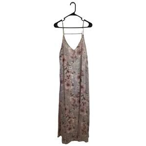Lulu's Taupe Floral Print Shift Dress Size Medium